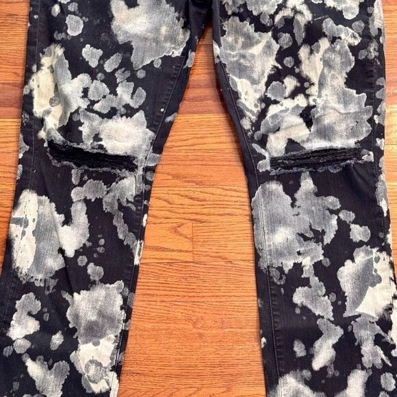 Monfrere Grayson Pants in Topanga Wash. black/cream. Size 38. - Picture 3 of 10